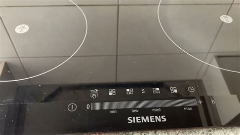 siemens stove top how to use
